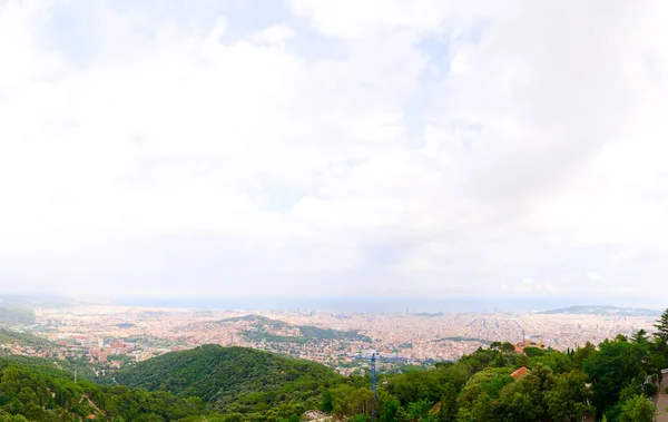 Uitzicht op de stad Barcelona — Stockfoto