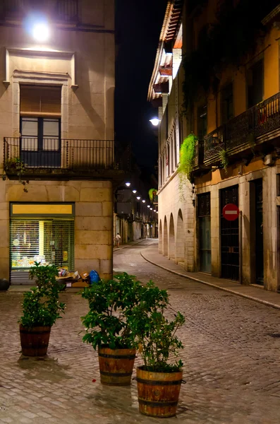 Girona nocturna — Foto de Stock