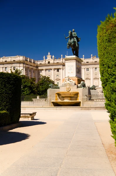 Pohled na ulice Madridu — Stock fotografie