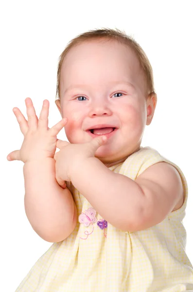 Baby is counting — Stock Photo, Image