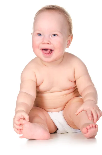 Baby lacht — Stockfoto