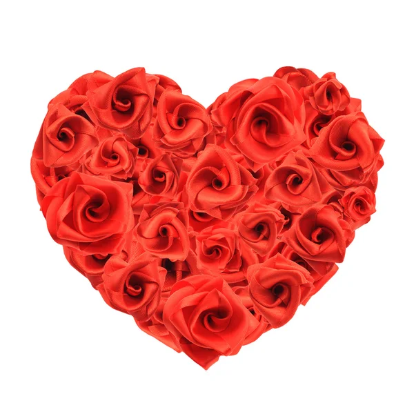 Amore cuore di rose — Foto Stock