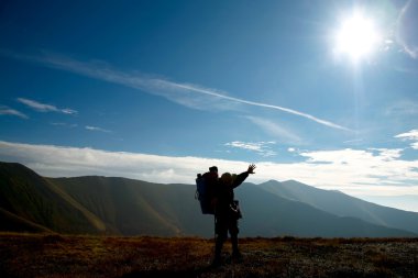 turistik bir tepe üzerinde