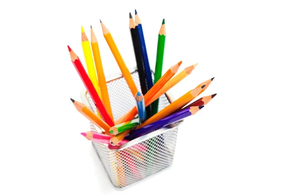 Bos van kleur potloden — Stockfoto