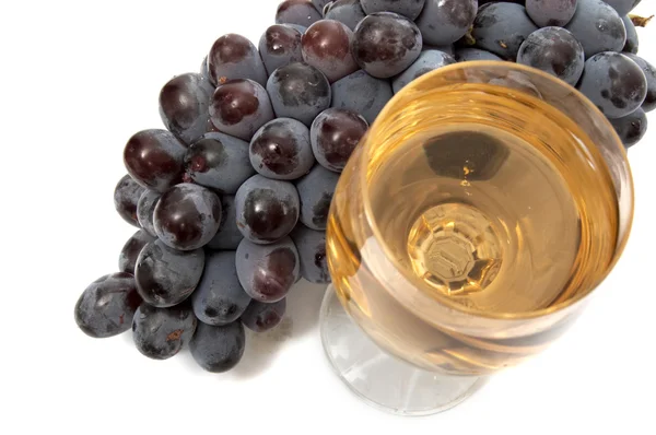 Grape and wineglass II — Stock Photo, Image