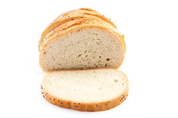 Egy szelet fehér kenyér — Stock Fotó