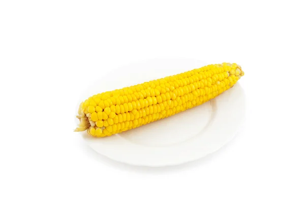Kukorica, a lemez — Stock Fotó