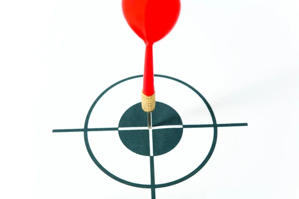 赤い dart とターゲット — ストック写真