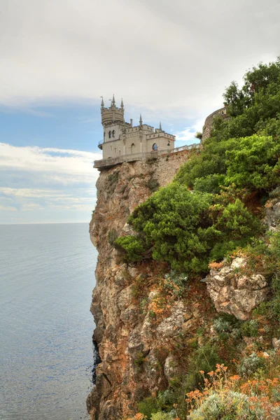 stock image Old castle on cliff