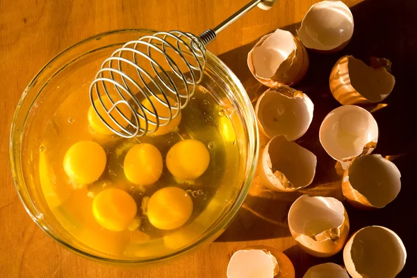 Omelette preparing — Stock Photo, Image