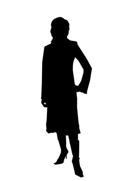 Silhouette of women — Stock Photo, Image