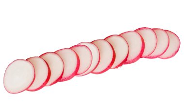 Slices of a radish clipart