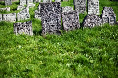 Old jewish cemetery clipart