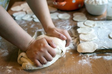 Making dough clipart