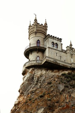 Castle on cliff clipart