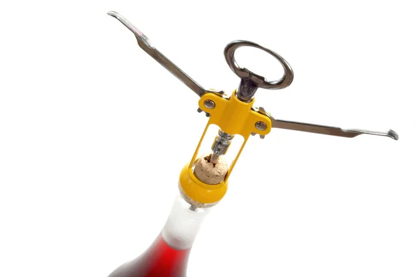 Yellow corkscrew — Stock Photo, Image