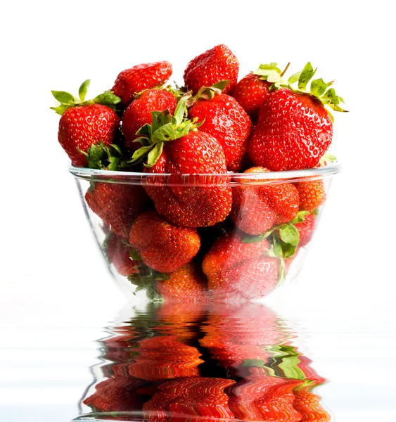 유리에 딸기 — Stock Fotó