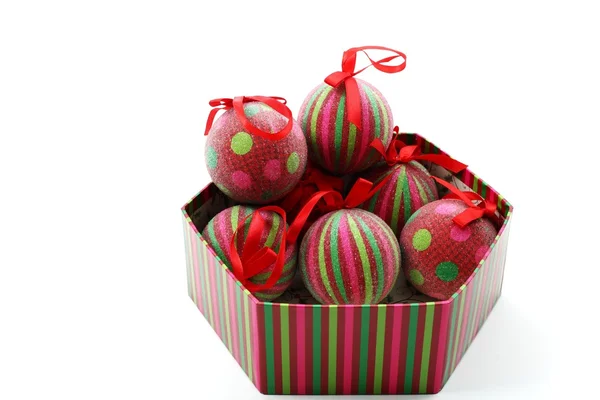 Balls in a box — Stock Photo, Image