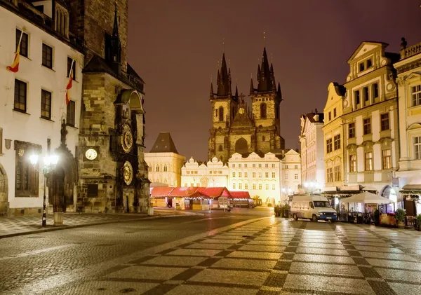 Prag'ın eski meydanda — Stok fotoğraf