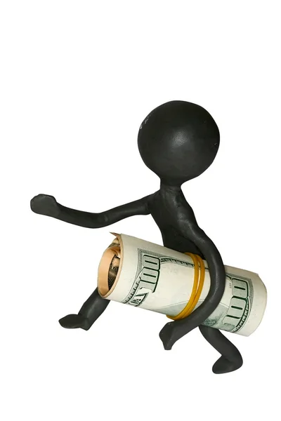 Toy with dollars — Stock Photo, Image