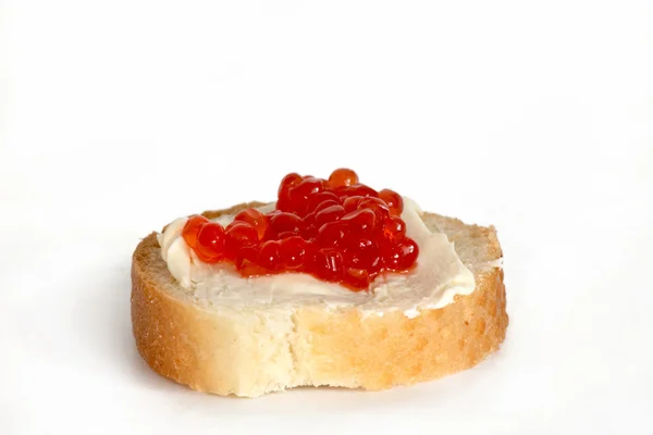 Sanduíche com caviar — Fotografia de Stock