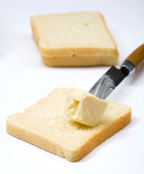 Ekmek ve tereyağı — Stok fotoğraf