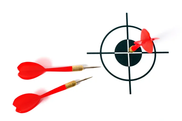 Red darts — Stock Photo, Image