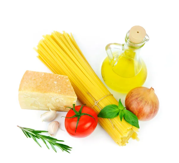 Основные ингредиенты для итальянской кухни — стоковое фото