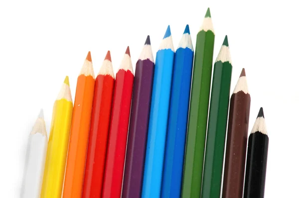 Zestaw ołówków. na białym tle — Zdjęcie stockowe