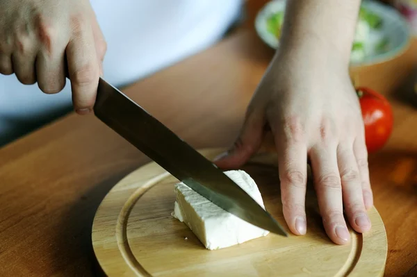 切割奶酪 — 图库照片