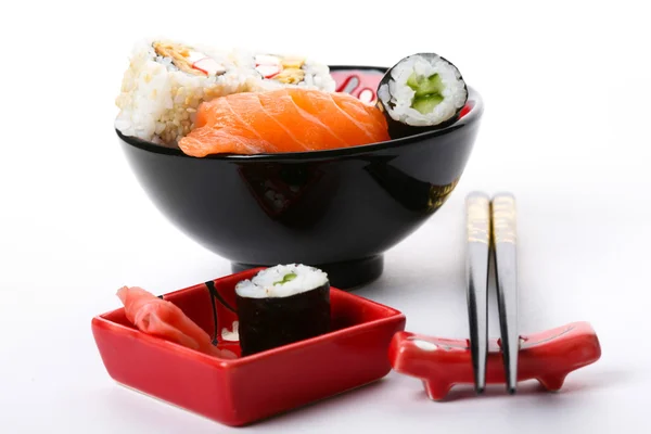 Plate with sushi — Stock Photo, Image