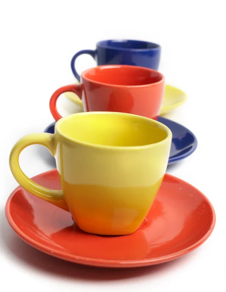 Cups and saucers — Stock Photo, Image
