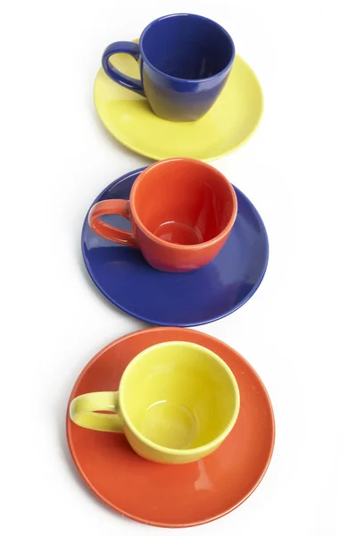색깔된 컵 — 스톡 사진