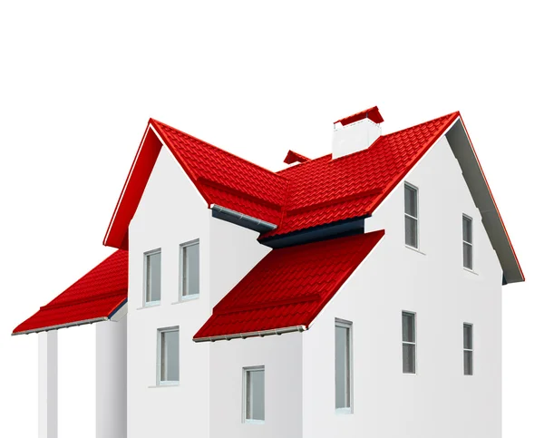 Красная крыша — стоковое фото