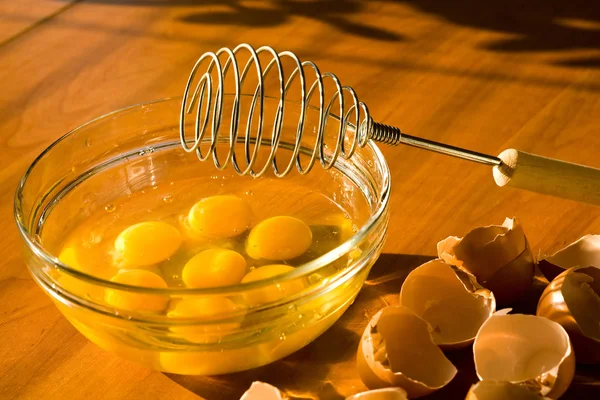 Omelette preparing — Stock Photo, Image
