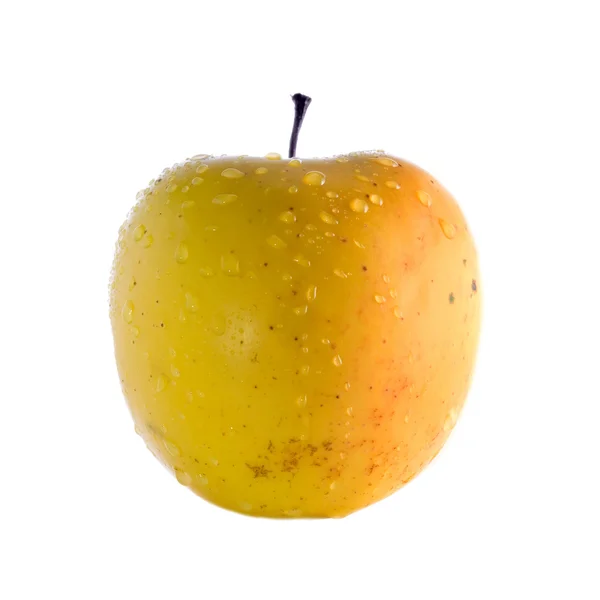 Большое жёлтое яблоко — стоковое фото