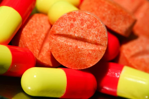 Pillole arancioni — Foto Stock