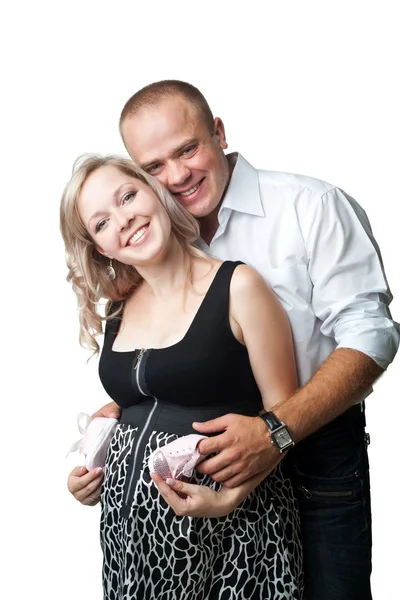 Mann und Frau lächelten — Stockfoto