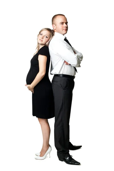 Hamile kadın ve onun patronu — Stok fotoğraf