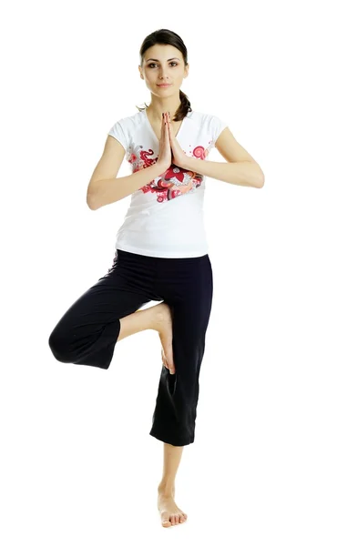 Yoga exercises — Stock Photo, Image