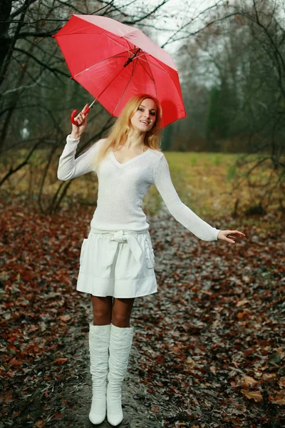 Mujer con paraguas —  Fotos de Stock