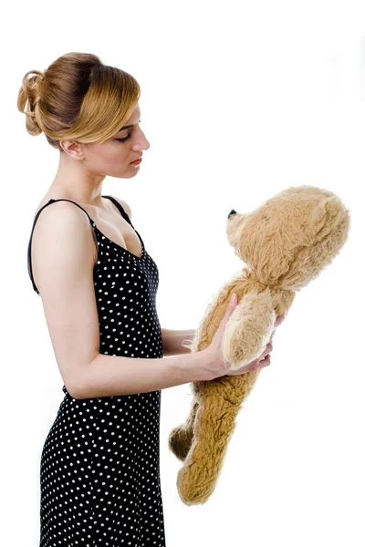 Met teddy-bear — Stockfoto