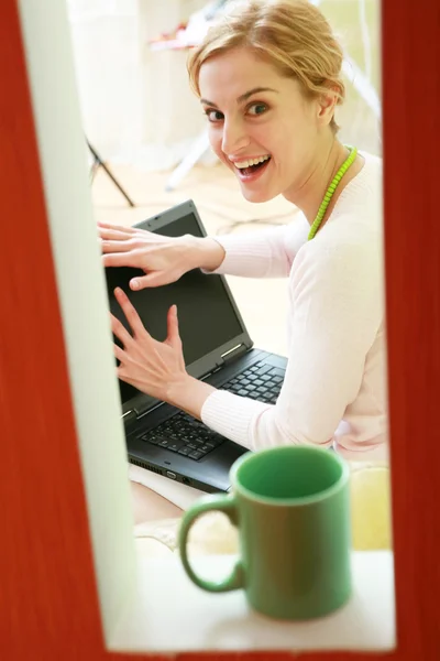 Trabalhador em casa — Fotografia de Stock