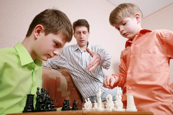 Гри в шахи — стокове фото
