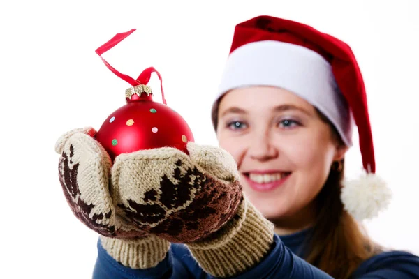 Mädchen mit Ball — Stockfoto