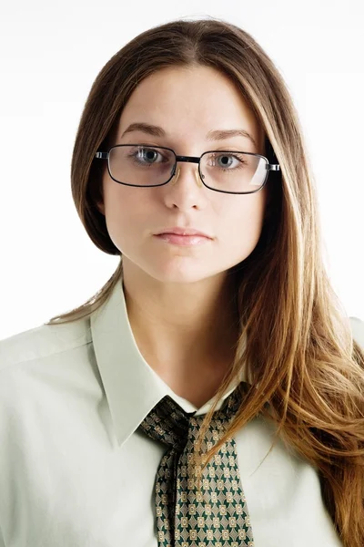 Dziewczyna w okularach — Zdjęcie stockowe