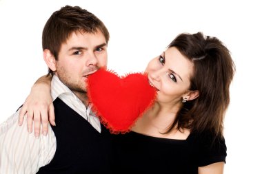 Loving couple clipart