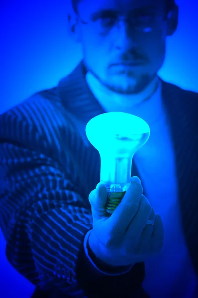 Blue lamp — Stock Photo, Image