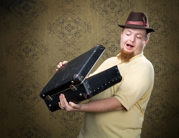 Man with case — Stock Photo, Image