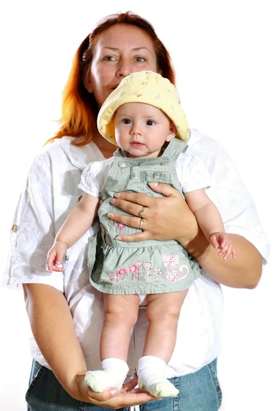 Happy mother with girl — Stock Photo, Image